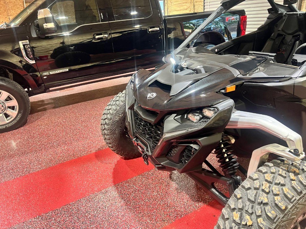 Ford Super Duty and Can-Am in the shop