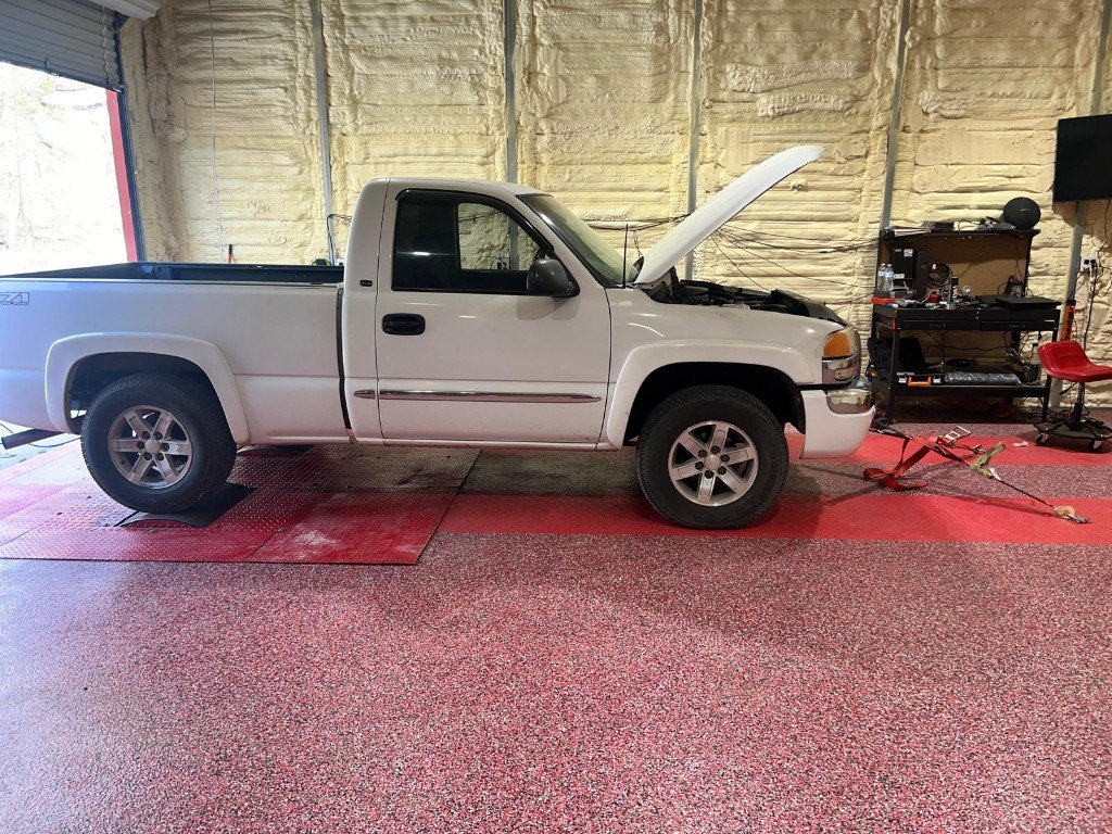 GMC Sierra on the chassis dyno