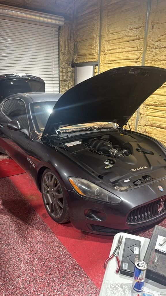 Maserati GranTurismo in the NC Diesel and Dyno shop
